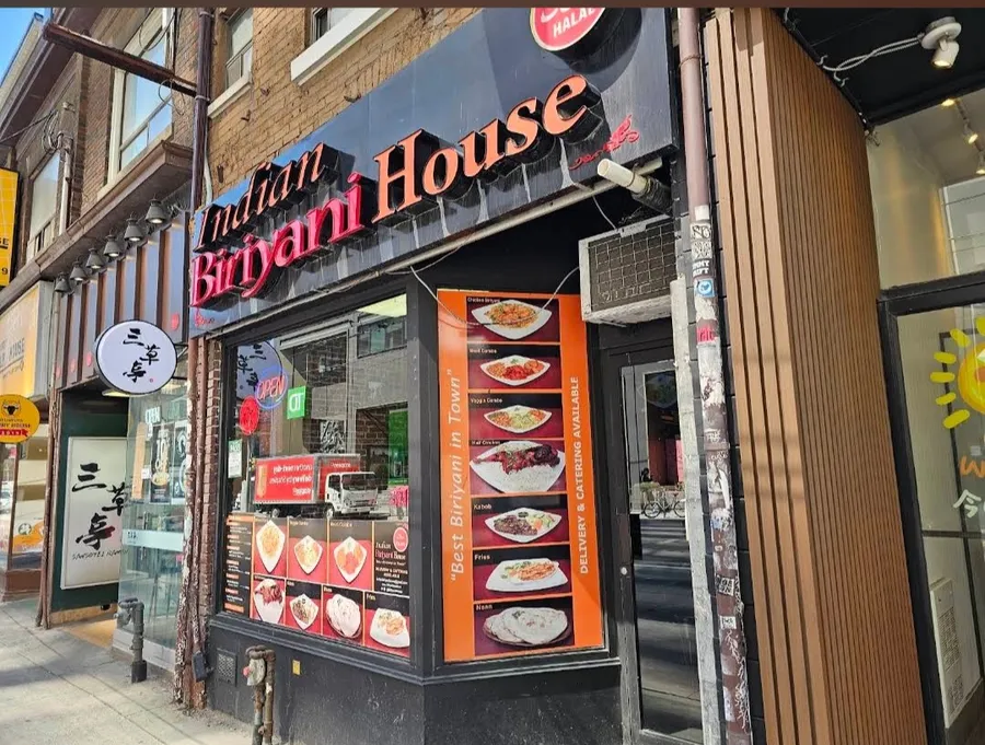 The Indian Biriyani House storefront on Dundas St W
